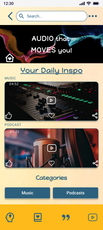 Music/Podcasts Page