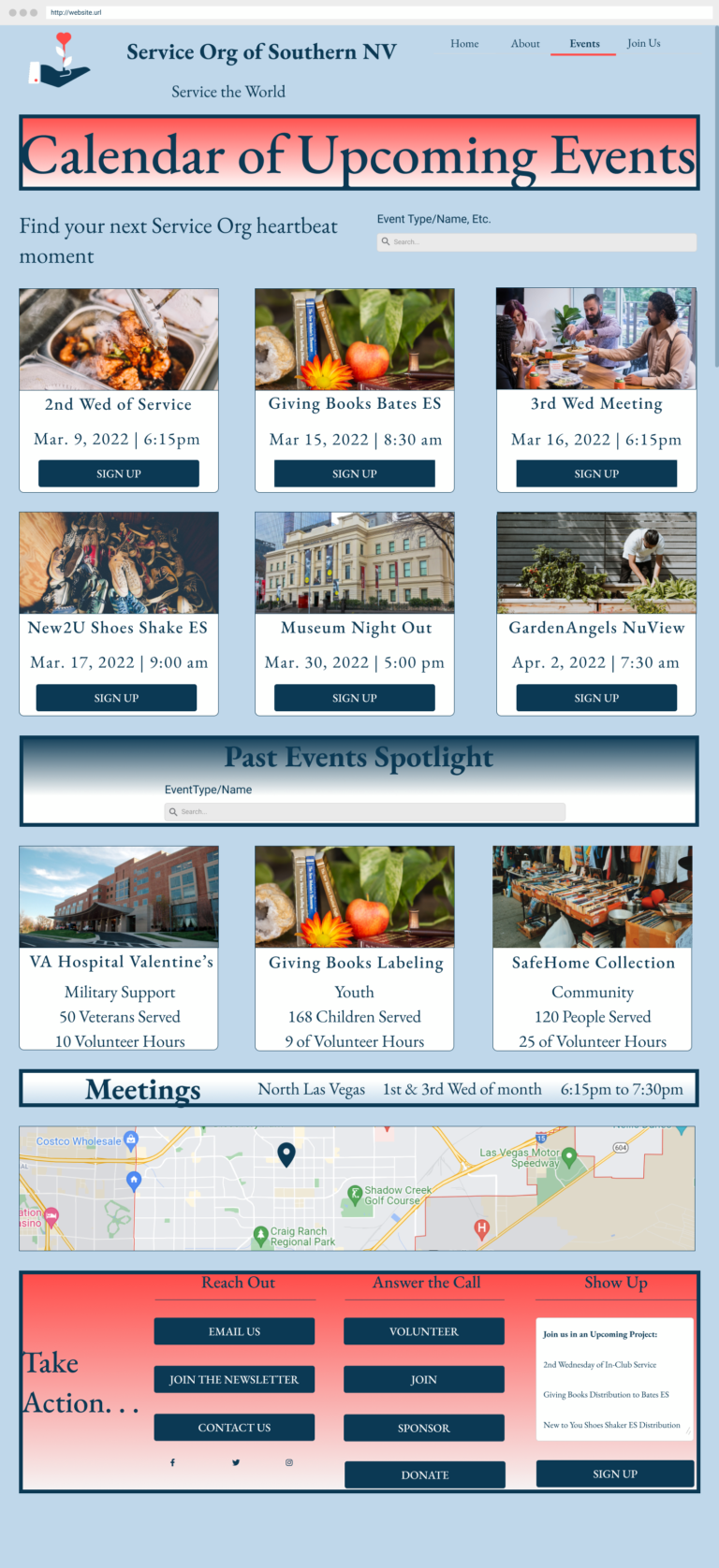 Events Page